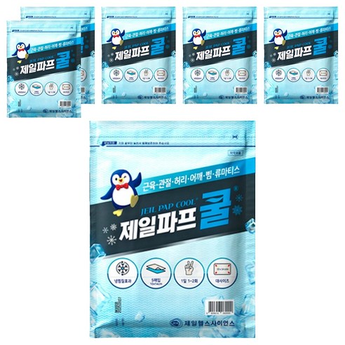 제일파프 쿨 파스, 5개입, 6개