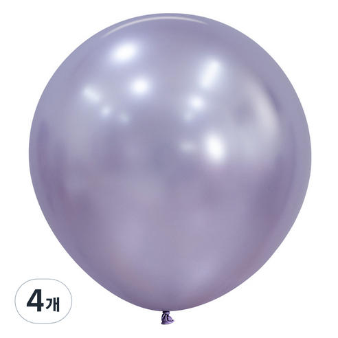 셈퍼텍스 풍선 60cm, 실크 라이트애머시스트, 4개