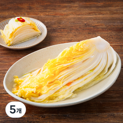 농가식품 실속 백김치, 1kg, 5개