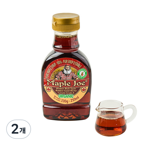 메이플조 유기농 메이플시럽, 2개, 250ml