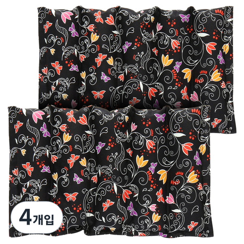 아이러브허브 다용도 찜질팩 블랙 소, 4개입