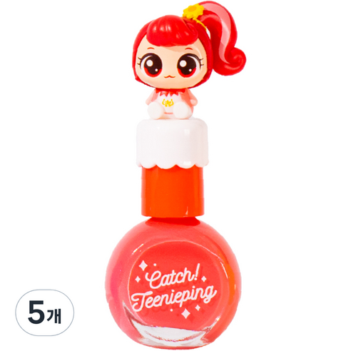 참존 캐치티니핑 시즌3 뷰티 피규어수성네일 10ml 나나핑, 5개