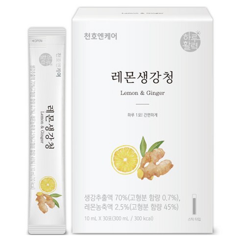 하루활력 레몬생강청, 300ml, 1개 건강분말/건강환