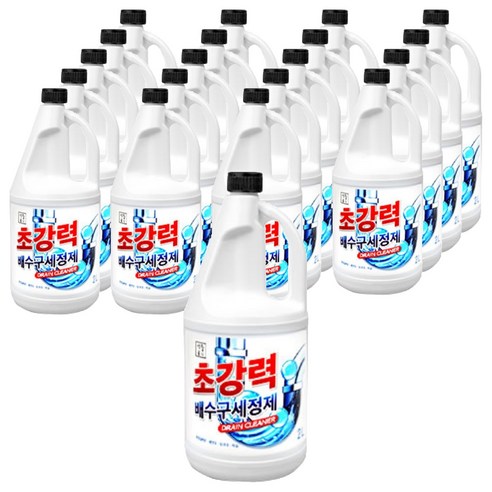 생활공식 초강력 배수구 세정제, 2L, 20개