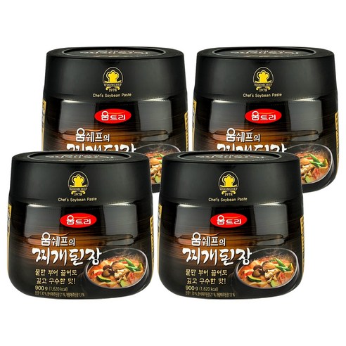 움트리 움쉐프의 찌개된장, 900g, 4개