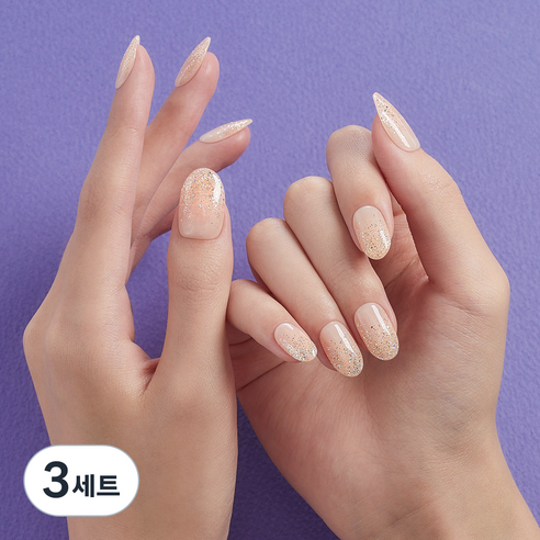 데싱디바 매직프레스 세트, 골드 샤워, 3개