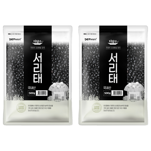 더담은 서리태, 500g, 2개