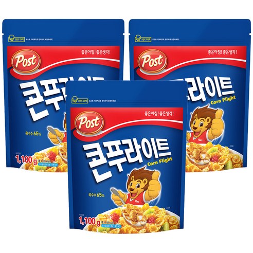동서 포스트 콘푸라이트 시리얼, 1.1kg, 3개