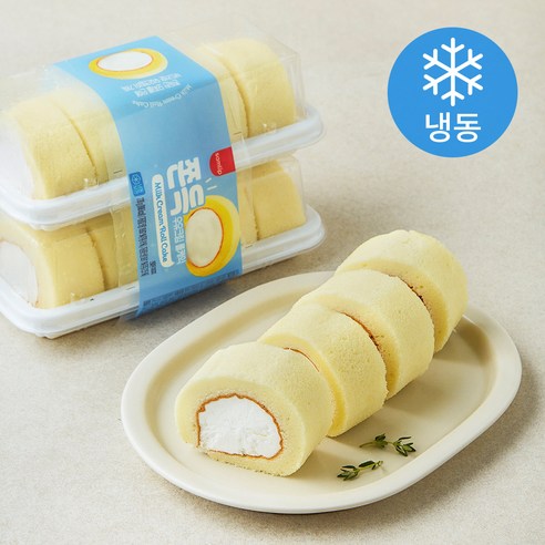 삼립 쫀득 우유크림 롤케익 (냉동), 110g, 2개