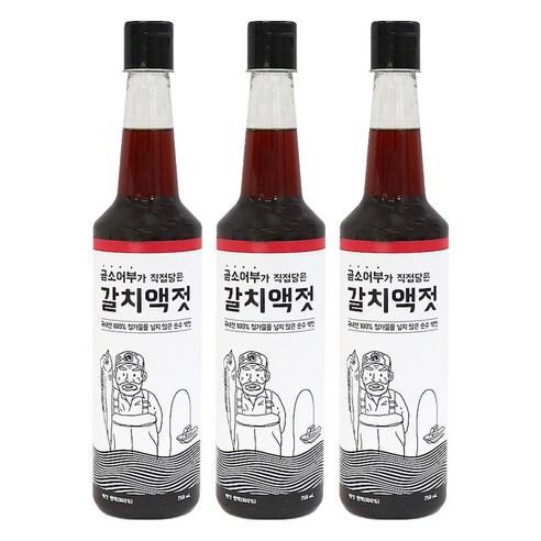 곰소어부 갈치액젓, 750ml, 3개