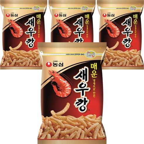 새우깡 매운새우깡, 400g, 4개