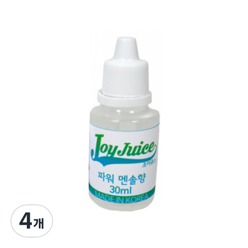 아로마조이 조이쥬스 슬라임 향료 30ml, 4개, 파워멘솔