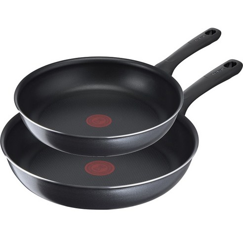 테팔 뉴 컴포트 그립 프라이팬 2종 세트, 프라이팬 24cm + 28cm, 그레이