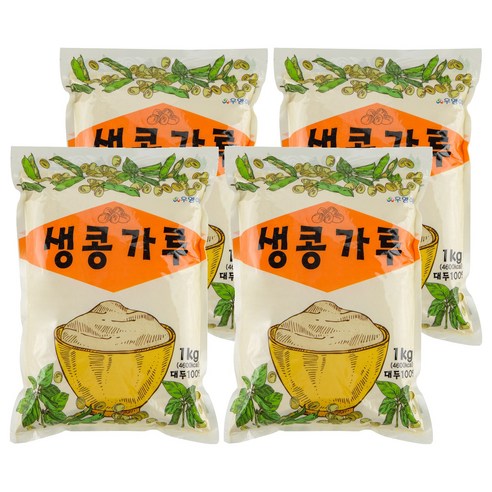 우영 생콩가루, 1kg, 4개