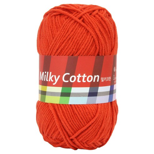 브랜드얀 밀키코튼 레드 뜨개실, 39아라비안, 1개