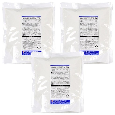 태원식품 허니버터맛 시즈닝 TW, 1kg, 3개