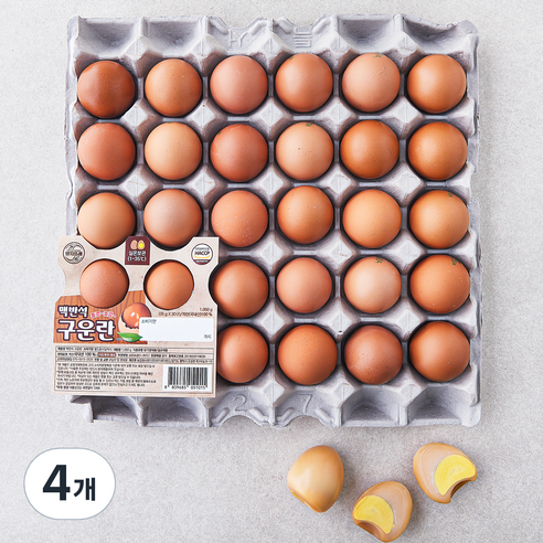 양지뜨레 맥반석 구운란 1050g, 30구, 4개