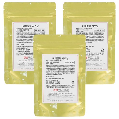 상상시즈닝 버터갈릭 시즈닝, 100g, 3개