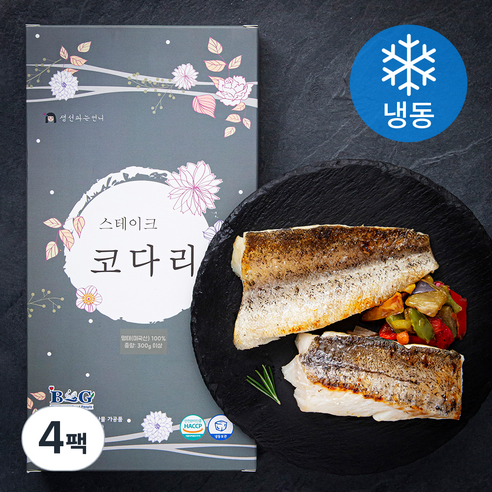 생선파는언니 스테이크 코다리 미국산 (냉동), 300g, 4팩