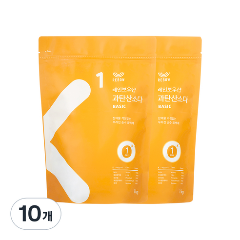 레인보우샵 K1 과탄산소다 베이직, 1kg, 10개