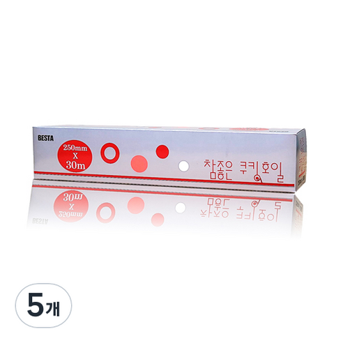 참좋은 쿠킹 호일 두꺼운 14마이크론, 5개