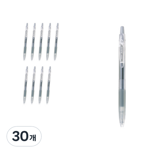 파이롯트 쥬스 젤잉크펜 0.5mm LJU-10EF, 그레이, 30개