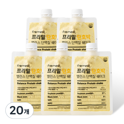프리밀 단호박 밸런스 단백질 쉐이크, 40g, 20개