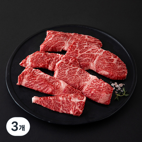 한우맘 한우 살치살 1++등급 (7) 구이용 (냉장), 3개, 200g