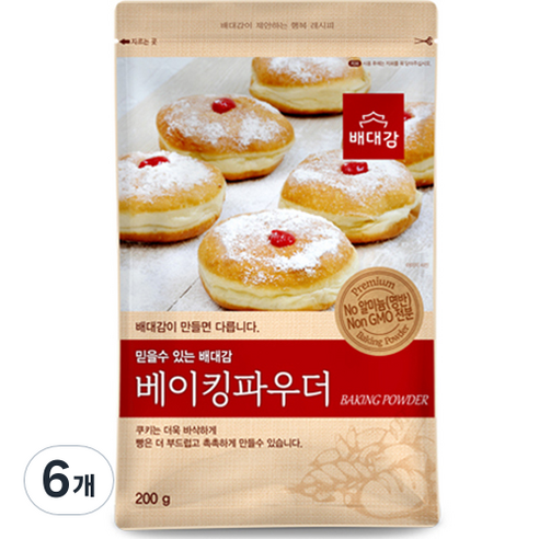 배대감 베이킹 파우더, 200g, 6개
