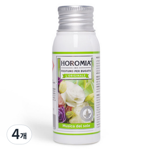 호로미아 고농축 진한 섬유탈취제 뮤직오브더썬, 50ml, 4개