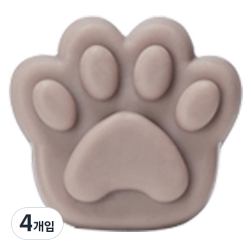 카트린느 캣 스탬프 우산꽂이, 4개입, 코코아