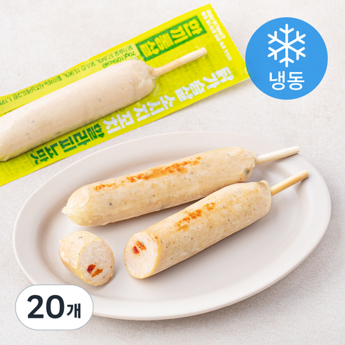 한끼통살 닭가슴살 소시지 꼬치형 할라피뇨 (냉동), 70g, 20개