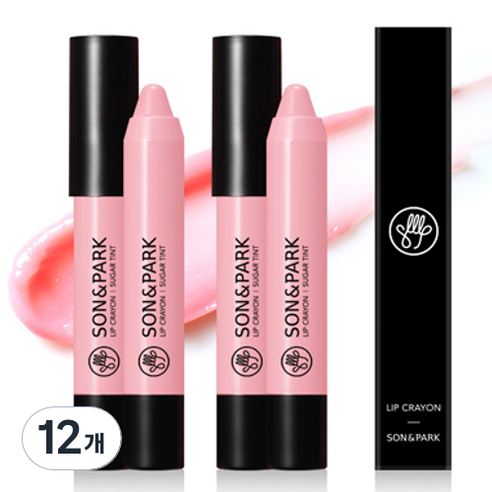 손앤박 립크레용 2.7g, 06 슈가틴트, 12개