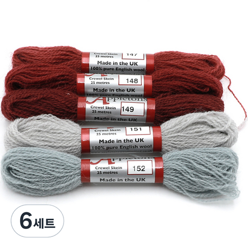 조이십자수 애플톤 울사 5종 세트, 6세트, 147, 148, 149, 151, 152