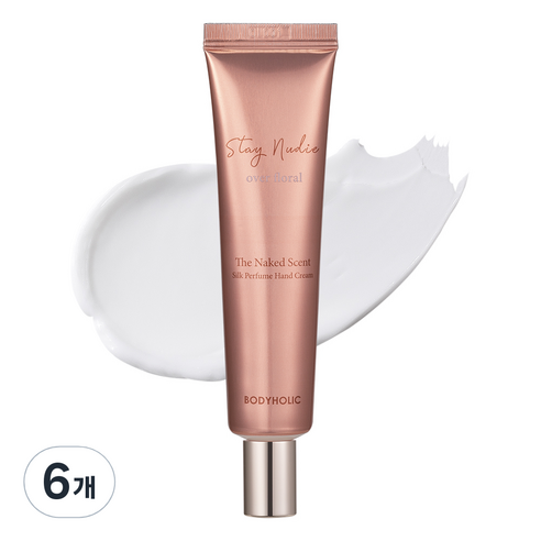 바디홀릭 스테이누디 실크 퍼퓸 핸드크림 오버 플로럴, 6개, 40ml