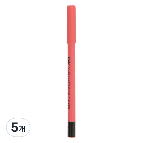 키보 더블래스팅 젤 펜슬 아이라이너 0.5g, 5개, 멜로우블랙