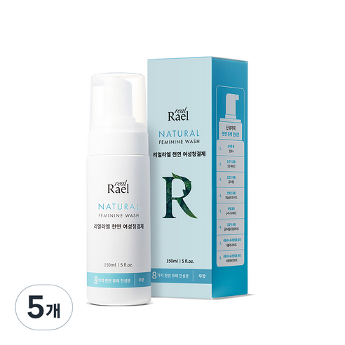 리얼라엘 여성 청결제, 150ml, 5개