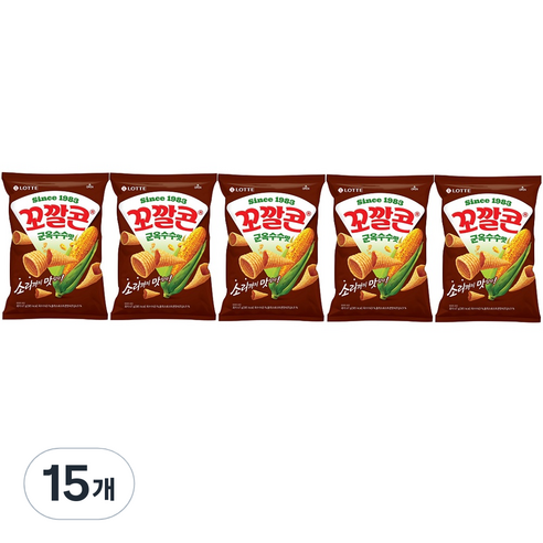 롯데제과 꼬깔콘 군옥수수맛, 67g, 15개