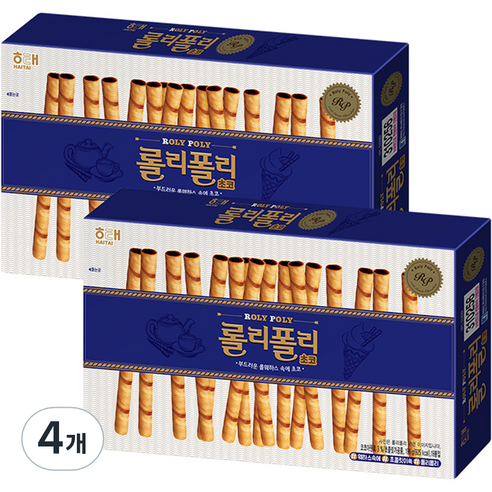 롤리폴리 초코, 196g, 4개