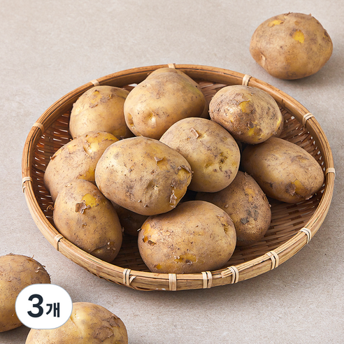 강원도 감자 (햇), 3kg, 3개