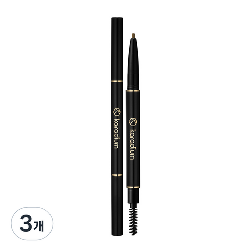 카라디움 오토 아이브로우 펜슬 0.18g, 5호 라이트브라운, 3개