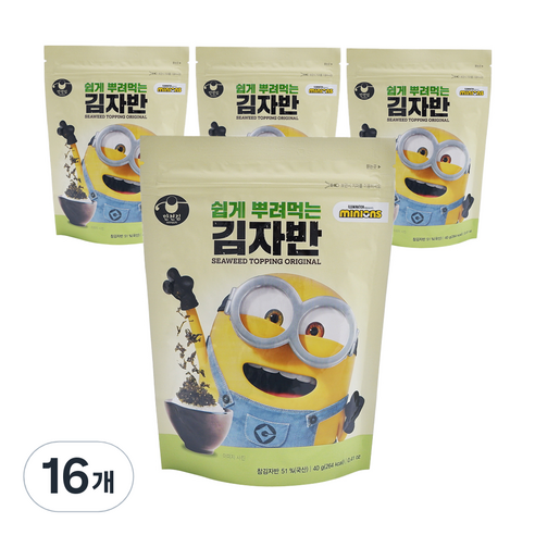 만전김 미니언즈 쉽게 뿌려먹는 김자반, 40g, 16개
