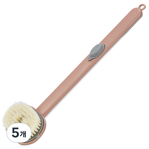 바코젤 거품 보관 바디 샤워 목욕 브러쉬 스틱, 핑크, 1개입, 5개