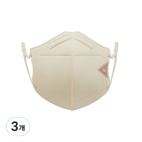 iLe 재사용 쿼드 마스크 베이지 M, 1개입, 3개