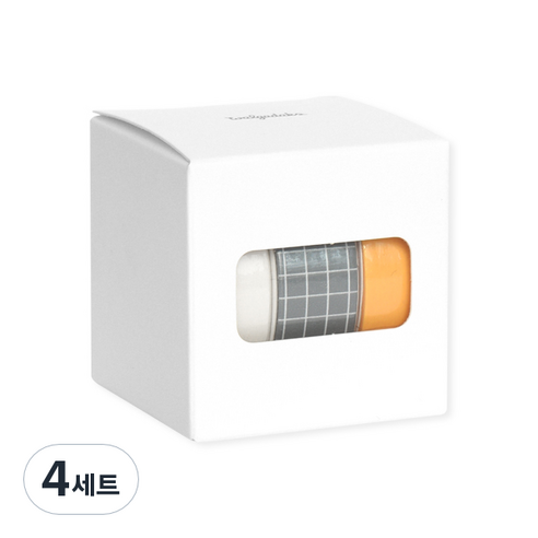 왈가닥스 아르떼 마스킹 테이프 플랜 15mm x 10m 3종 세트, City moon, 4세트