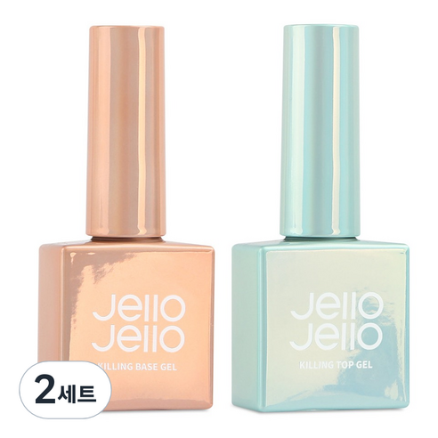 젤로젤로 킬링 네일 2종 세트 투명 10ml, 2세트