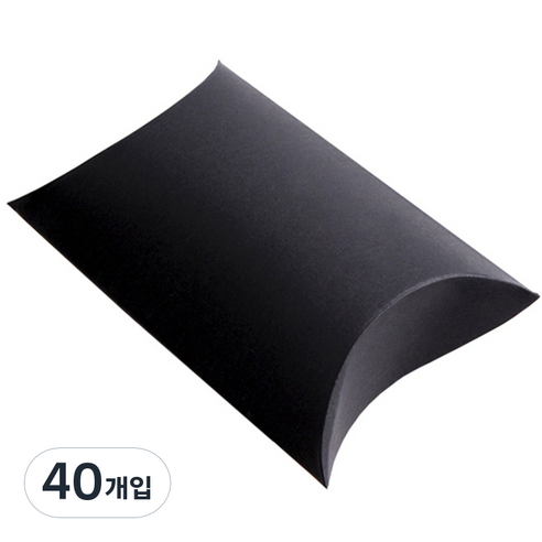 SS 다용도 베개상자, 블랙, 40개입