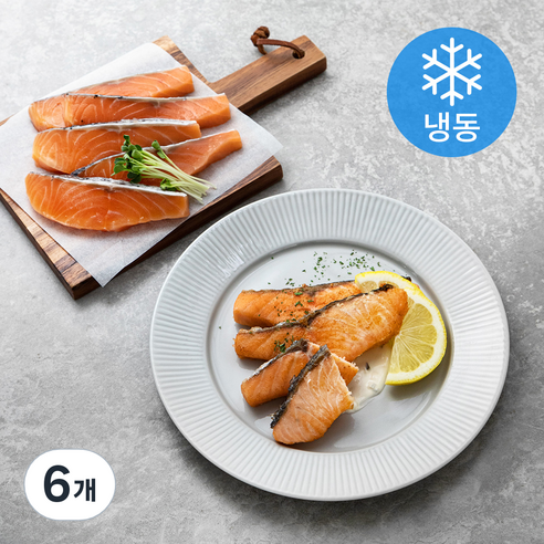 오젠 연어스테이크 (냉동), 120g, 6개