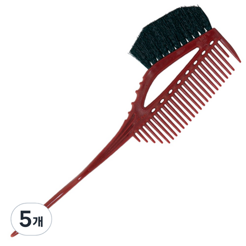 YSPARK YS-640 염색솔빗, 레드, 5개