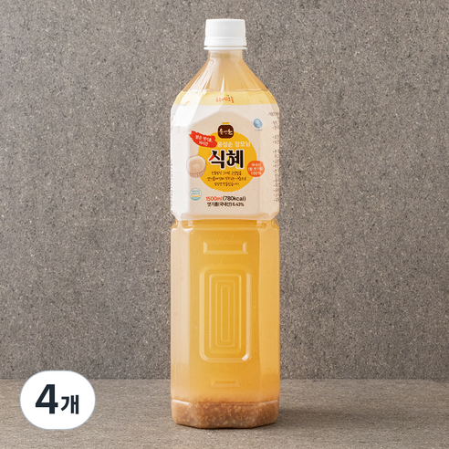 프레시오늘 신선냉장 맑은 엿기름 16시간 윤성순 장모님 식혜, 1.5L, 4개